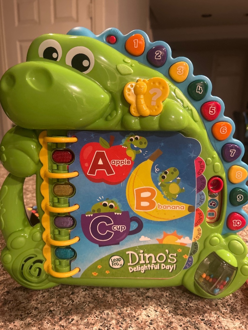 Title:  LeapFrog Dino’s Delightful Day Interactive ABC Learning Book – Tested &